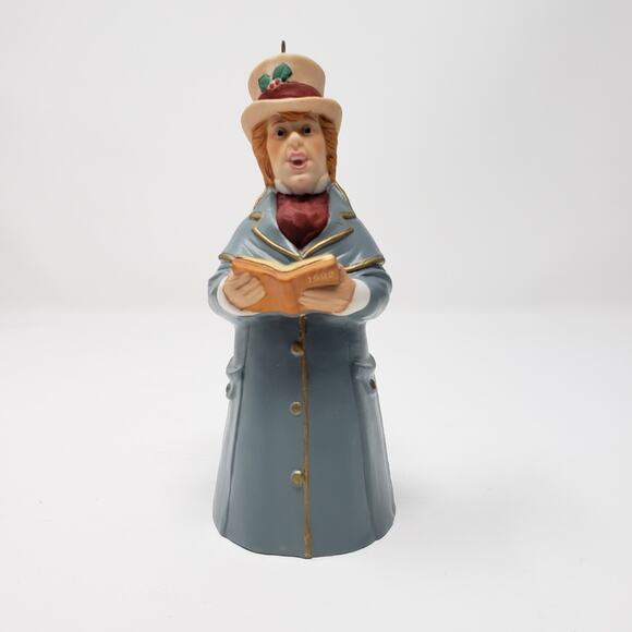 1992 Hallmark Lord Chadwick Hand-Painted Fine Porcelain Holiday Christmas Bell - Picture 3 of 8